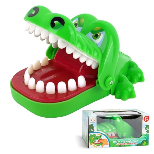 Demarsen Krokodil Spiel Zähne, Kroko Doctor Spiel für Kinder, Spielzeug Krokodil Zähne, Action Geschicklichkeit Spiel Kinderspiele ab 3 Jahre für Familienspiel, Partyspiel, Kinder Geschenk (Groß) von Demarsen