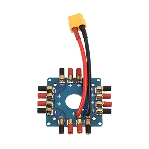 Demeras ESC Power Supply Connection Board, Power Supply Distribution Board Kompaktes Leichtgewicht Zuverlässig mit XT60-Stecker für RC-Drohne von Demeras