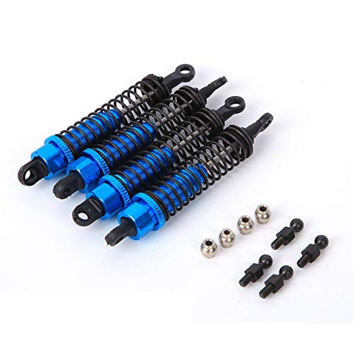 Demeras RC Car Stoßdämpfer, 80MM RC Car Stoßdämpfer vorne und hinten Zubehör für RGT 136100 1/10(Blau) von Demeras