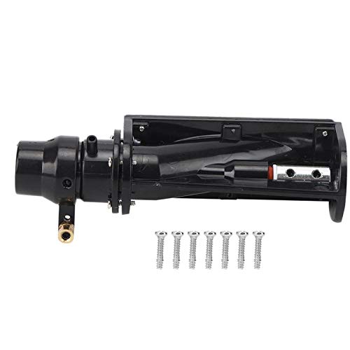 Demeras RC Wasserstrahlboot 6-12V Motor Wasserstrahlpumpe Propellerpumpe Sprühstrahlruder Drahtlose RC-Boote Modellzubehör(Schwarz) von Demeras