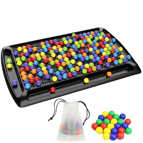 241Pcs intellektuelles Schachbrett – Doppelduell, Strategie-Brettspiel-Schachbrett mit 241 Regenbogen Bällen, lustiges Tisch-Strategiespiel für Kinder Erwachsene (F) von Demiawaking