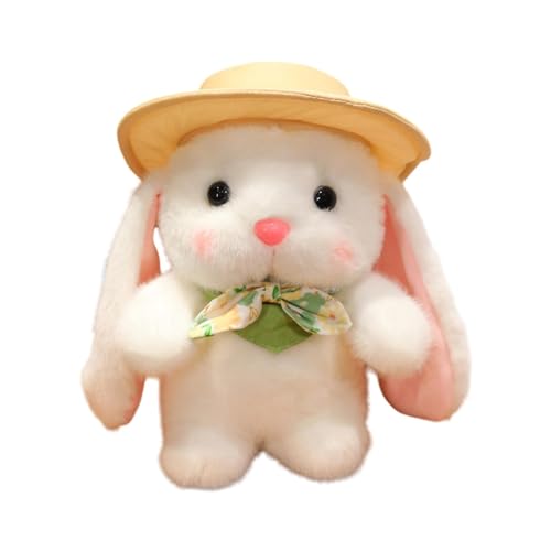 Demsyeq Bunny Plush – weiche Hasenpuppe – kuscheliges Kaninchen-Stofftier, weiches Hasen-Plüschtier, Spielzeug, Puppenkissen für Kinder von Demsyeq