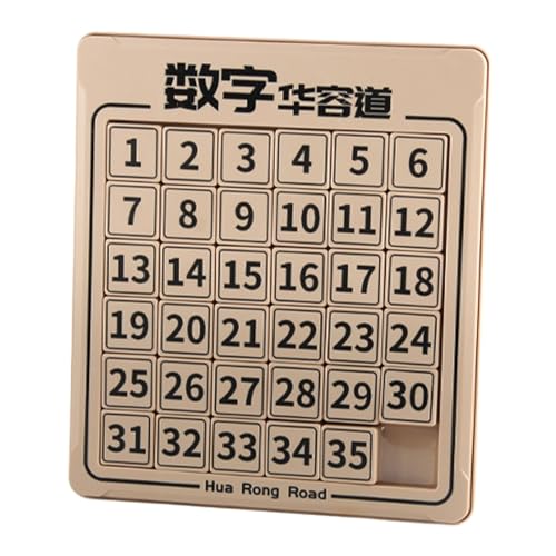 Demsyeq Digital Huarong Road Digitale Huarong Straße Pädagogisches Schiebepuzzle Spielzeug Zahlenpuzzlespielzeug Logisches MathematikTrainingsspielzeug Puzzle Zahlen Matching Brett Für Kinder 6x6 von Demsyeq