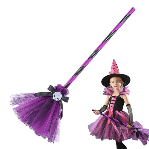 Demsyeq Halloween Hexenhut für Mädchen | Halloween Märchen Zubehör Fancy Witch Dress Up | Hexenzubehör für Kinder von 3-12 Jahren für Halloween, Kostüm, Thema, Rollenspiel! von Demsyeq