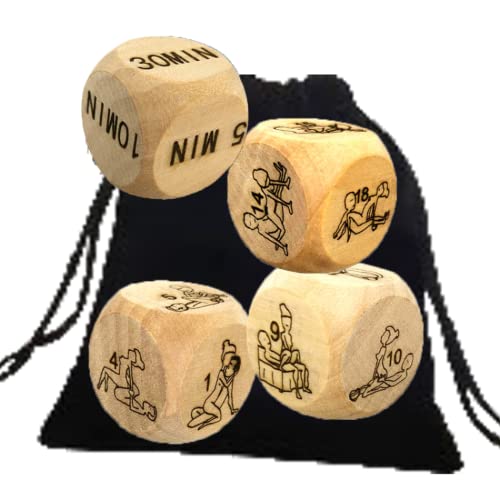 DenYouT Romantische, lustige Würfelwürfel für Erwachsene, lustig, Würfel, für Schlafzimmer, Würfel, Workout-Würfel, verbessert die Liebe des Liebhabers, 4 Stück DenYouT Romantische, lustige Würfelwürfel für Erwachsene, lustig, Würfel, für Schlafzimmer, Würfel, Workout-Würfel, verbessert die Liebe des Liebhabers, 4 Stück von DenYouT