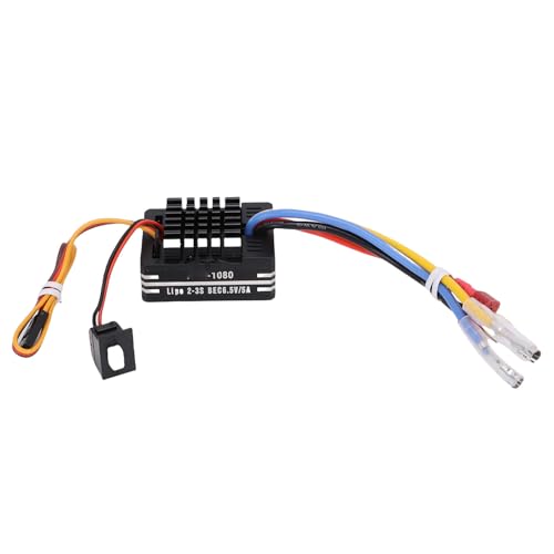 Denash 80A Gebürstetes ESC, Wassersicher 6,5 V 5a BEC Ausgang T -Stecker, Vorwärts und Rückwärts mit Bremse, Geeignet für 540, 550, 750 Motor, Automatische Gaserkennung, Li Battery Denash 80A Gebürstetes ESC, Wassersicher 6,5 V 5a BEC Ausgang T -Stecker, Vorwärts und Rückwärts mit Bremse, Geeignet für 540, 550, 750 Motor, Automatische Gaserkennung, Li Battery von Denash