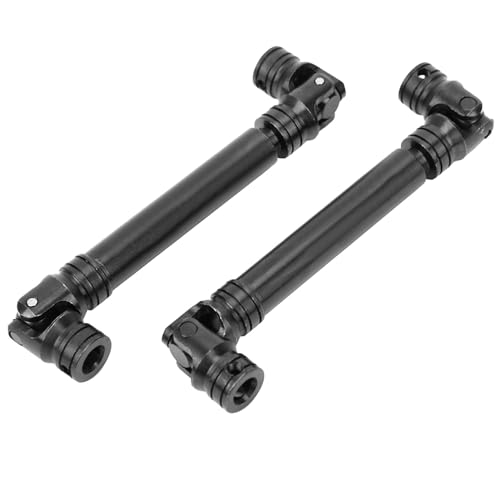 Denash Antriebswelle mit 313-Radstand, 2 Stück 98 G RC-Antriebswelle, Leichter Stahl, Tragbar, Rostfrei für Axial SCX10-Serie von Denash