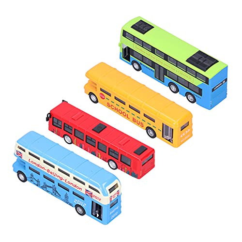 Denash Busmodell, Einfache Bedienung, Sichere Materialien, Robustes Busspielzeug für ((Gruppe-C-Buskombination 4-teiliges Set)) von Denash