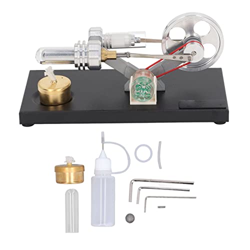 Denash DIY Stirling Motormotormodell Spielzeug mit Metallbasis -Pädagogik Stirling Motorgenerator für Physik Lernen Klassenzimmer Präsentation Aluminiumlegierung Denash DIY Stirling Motormotormodell Spielzeug mit Metallbasis -Pädagogik Stirling Motorgenerator für Physik Lernen Klassenzimmer Präsentation Aluminiumlegierung von Denash