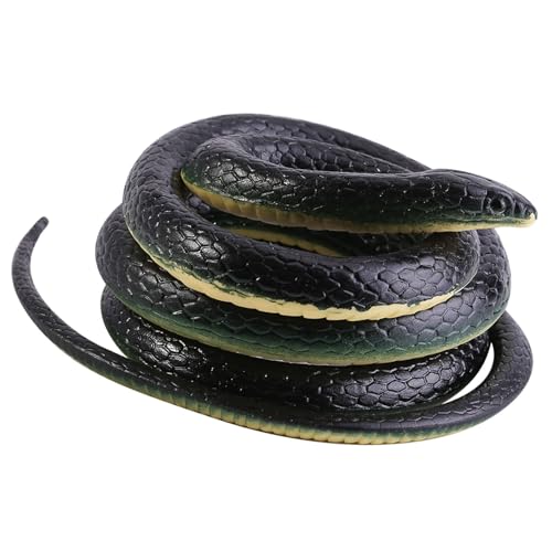 Denash Gummischlangen Weiche Gummischlange Realistische Schlange Kreativ und Lustig 51,18 Zoll Schlangenspielzeug Gummischlange für Praktischen Witz Denash Gummischlangen Weiche Gummischlange Realistische Schlange Kreativ und Lustig 51,18 Zoll Schlangenspielzeug Gummischlange für Praktischen Witz von Denash