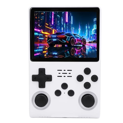 Denash Handheld-Spielekonsole, 3,5-Zoll-IPS-Bildschirm, Tragbare Retro-Spielekonsolen mit 256 GB Speicher, 30.000 Spiele, Videospielkonsole Unterstützt über 20 Emulatoren (White) von Denash