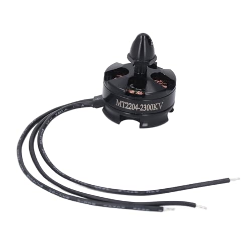 Denash Hochtemperaturbeständiger 2300 KV RC FPV Drohnen Bürstenloser Motor für QAV 180 210 250, Maximumschub 420 G, Schwarz Denash Hochtemperaturbeständiger 2300 KV RC FPV Drohnen Bürstenloser Motor für QAV 180 210 250, Maximumschub 420 G, Schwarz von Denash