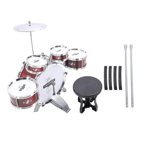Denash Kids Set, Jazz - -Set für mit 5 Drums Percussion Instrument Toy für Kleinkinder, Voll Funktionsfähiges und Stabiles -Set für Denash Kids Set, Jazz - -Set für mit 5 Drums Percussion Instrument Toy für Kleinkinder, Voll Funktionsfähiges und Stabiles -Set für von Denash