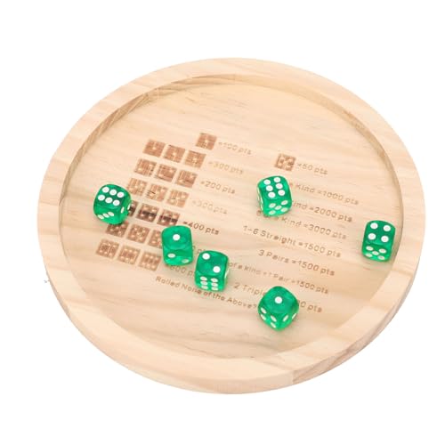 Denash Klassisches Würfelspiel Holzschalen -Set mit 6 Zices Ideal für Familienparty Pub Denash Klassisches Würfelspiel Holzschalen -Set mit 6 Zices Ideal für Familienparty Pub von Denash