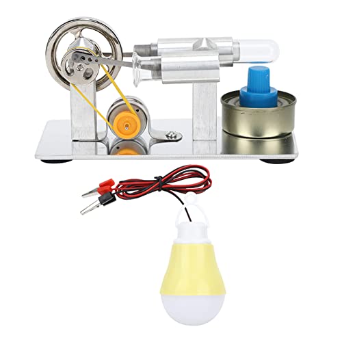 Experimentelles Physik-Lernspielzeug, Physikalisches Spielzeug, Zylinder-Stirlingmotor-Modell, Motormodell, Wissenschaft für Hobby, Erwachsene, von Denash