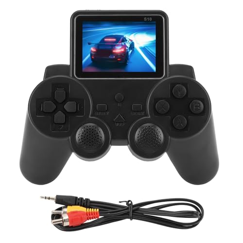 Handheld-Gamepad-Spielekonsole, Einzelspieler-Battle-Gaming-Maschine mit Mehreren Spielen, Klarem 3,0-Zoll-Bildschirm, Abnehmbarem Akku, Leichtem, Bequemem Griff von Denash