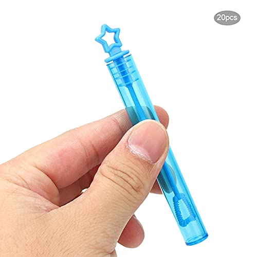 Kunststoff-Blasenstäbe, Interessantes Blasen-Seifenflaschen-Spielzeug für Kindergeburtstage (fünfzackiger Stern blau) von Denash