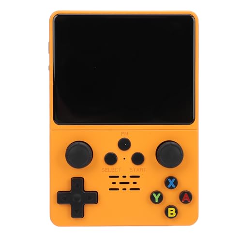 R35S Handheld-Spielekonsole, 3,5-Zoll-HD-IPS-Bildschirm, Retro-Spielekonsolen, Dual-3D-Joystick-Handheld-Videospiel-Player, Tragbare Retro-Spiele-Geschenke mit Einer Vielzahl von Denash