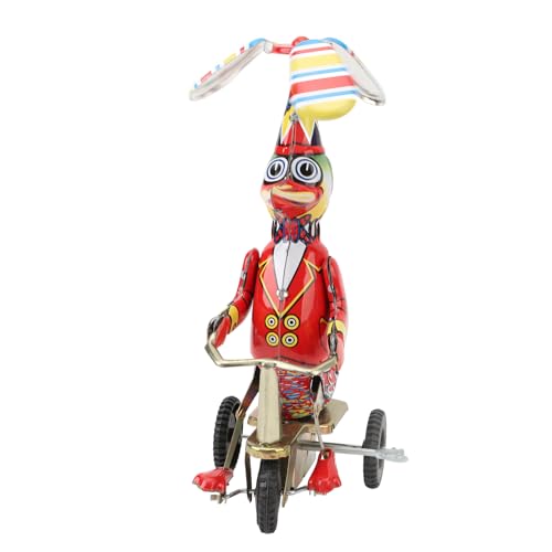 Spielzeug, Vintage, Zarte, Feine Verarbeitung, Handgefertigte Ente auf Dem Fahrrad, Spielzeug für Festivals von Denash