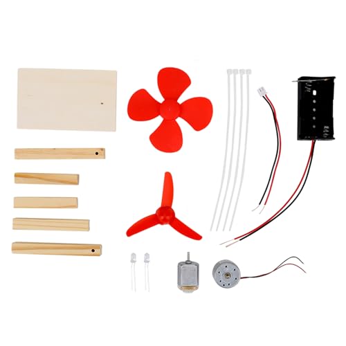 Windturbinenmodell, Einzigartiges 1,5-V-DIY-Windgeneratormodell, für den Physischen Unterricht und das Naturwissenschaftliche Lernen von Denash