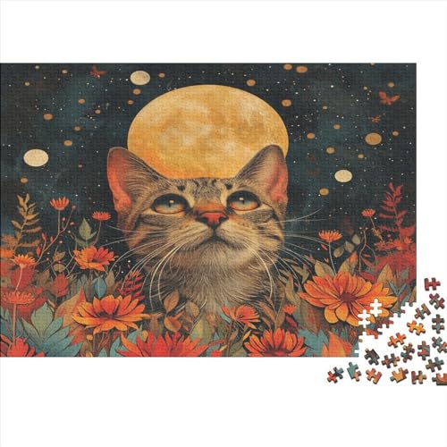 Kat Puzzlespiel 1000 Teile Jigsaw Puzzle 1000 Puzzle FüR Erwachsene Kinder Senioren Erwachsenen Puzzlespiel Puzzel 1000pcs (75x50cm) von DengMouu