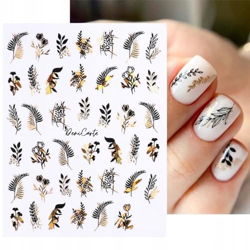 Deni Carte Aufkleber Nagelschmuck selbstklebend für Deni Carte Deko Nailart Sticker Selbstklebende Nageldekorationen von Deni Carte