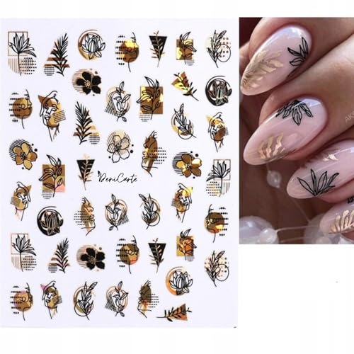 Deni Carte Aufkleber Nagelschmuck selbstklebend für Deni Carte Deko Nailart Sticker Selbstklebende Nageldekorationen von Deni Carte