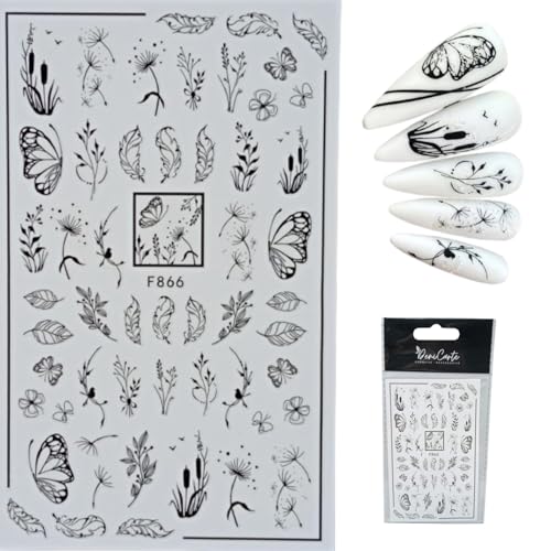 Deni Carte Nailart Sticker Selbstklebende Nageldekorationen zum Verzieren der Nägel wie lackiert von Deni Carte