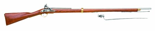 Englisches Brown Bess Gewehr mit Bajonett, Napoleonzeit 1799-1815 von Denix