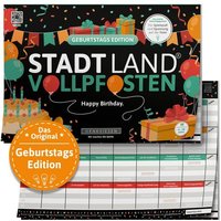 Denkriesen - Stadt Land Vollpfosten® - Geburtstags Edition - 'happy Birthday.' - A4 von D&R Denkriesen GmbH