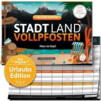 Denkriesen - Stadt Land Vollpfosten® - Urlaubs Edition - 'meer im Kopf.' - A4 von D&R Denkriesen GmbH