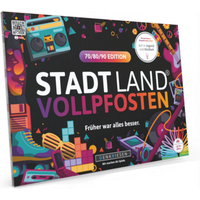 DENKRIESEN SL2021 Stadt Land Vollpfosten® 70/80/90 Edition – "Früher war alles besser." | A4 Spielblock von Denkriesen