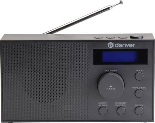 Denver DAB-51B Tischradio DAB+, DAB, FM USB, AUX Weckfunktion Schwarz von Denver