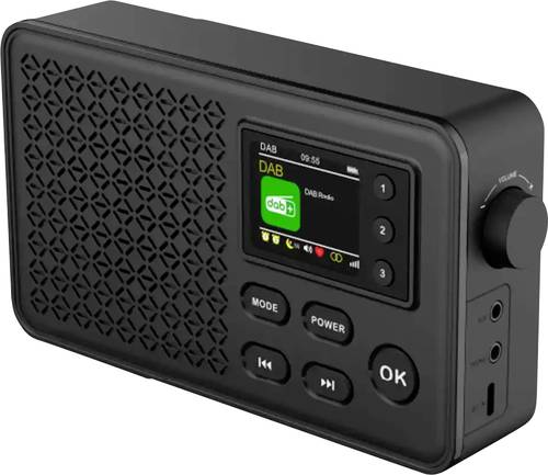 Denver DAB-57 Tischradio DAB+, DAB, UKW USB, AUX Weckfunktion Schwarz von Denver