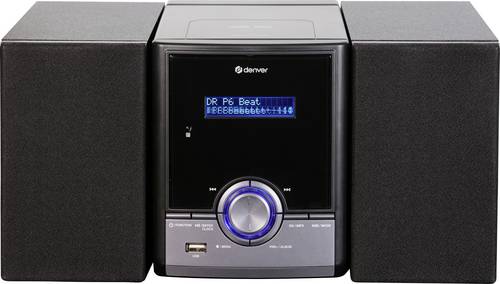 Denver MDA-285 Stereoanlage DAB+, UKW, CD, Bluetooth®, MP3, 2 x 5W Schwarz von Denver