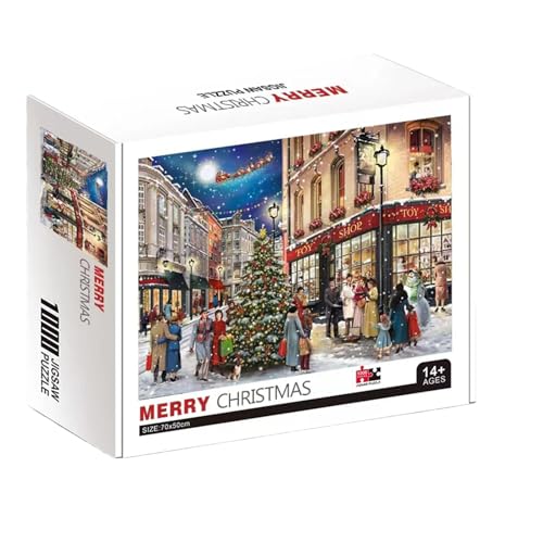 Deojtga Weihnachtspuzzle für Erwachsene, Countdown bis Weihnachtskalender, Vintage-Puzzle, jeden Tag im Dezember, Weihnachtsstimmung, Puzzle, Winterferien, Puzzle für Kinder und Erwachsene von Deojtga