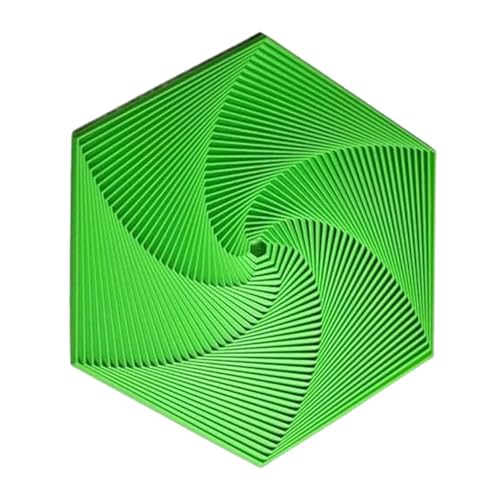 Fractal Fidget Hexagon, 2024 Neu Hexagon Spiralspielzeug, 3D-Druck Hexagon Cube Fidget Gear Spielzeug, Perfekt für Stress und Angst Fidget Spielzeug, Achtsame Meditation Auch von Deojtga