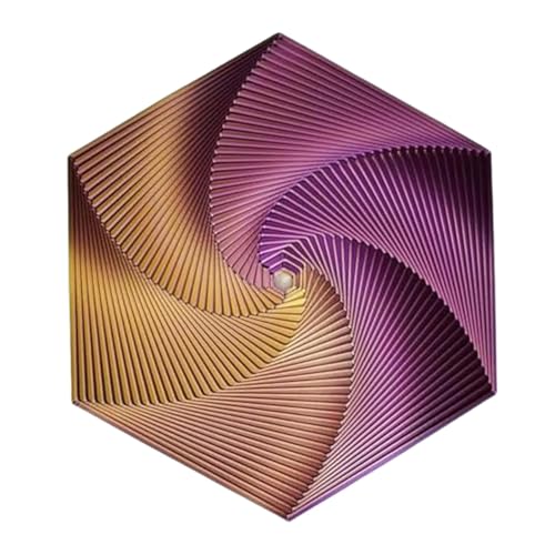 Fractal Fidget Hexagon, 2024 Neu Hexagon Spiralspielzeug, 3D-Druck Hexagon Cube Fidget Gear Spielzeug, Perfekt für Stress und Angst Fidget Spielzeug, Achtsame Meditation Auch von Deojtga