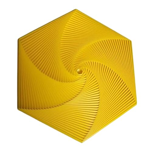 Fractal Fidget Hexagon, 2024 Neu Hexagon Spiralspielzeug, 3D-Druck Hexagon Cube Fidget Gear Spielzeug, Perfekt für Stress und Angst Fidget Spielzeug, Achtsame Meditation Auch von Deojtga