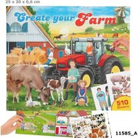 DEPESCHE 11585 Create your Farm - Malbuch mit Stickern von Depesche