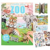 DEPESCHE 12753 Create your ZOO, Malbuch mit Stickern von Depesche