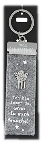 Depesche 10890.003 Schlüsselanhänger aus Filz, mit Schutzengel und Aufschrift, Wegbegleiter Ich passe immer auf dich auf, grau, ca. 15 cm Depesche 10890.003 Schlüsselanhänger aus Filz, mit Schutzengel und Aufschrift, Wegbegleiter Ich passe immer auf dich auf, grau, ca. 15 cm von Depesche