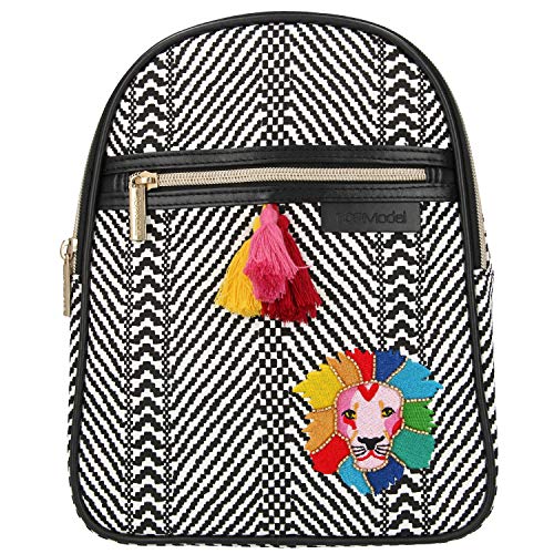 Depesche 10974 Rucksack, TOPModel Black and White, ca. 28 x 22 x 10 cm von Depesche