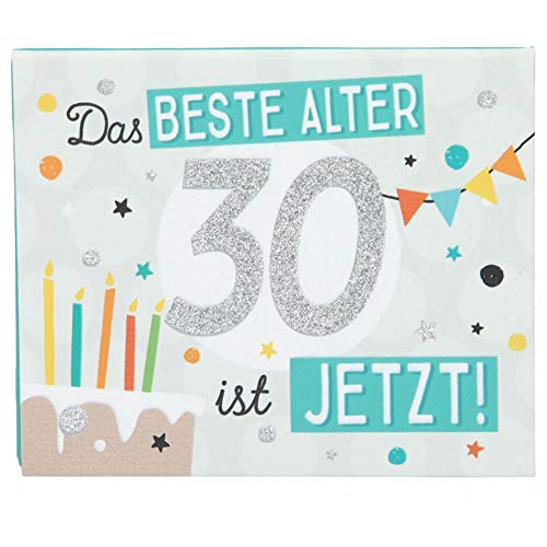 Depesche 11145-002 Wunscherfüller Soundbox zum 30. Geburtstag, mit Melodie und Geldbrief, ca. 11,2 x 9,5 x 3,5 cm von Depesche