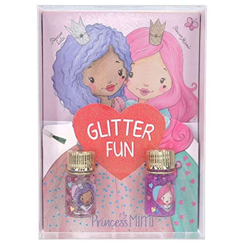 Depesche 11335 Princess Mimi Glitter Fun - Malbuch mit 20 niedlichen Prinzessinnen- und Feen-Bildern zum Ausmalen und Gestalten, inkl. Glitzer-Kleber als besonderes Deko-Highlight von Depesche