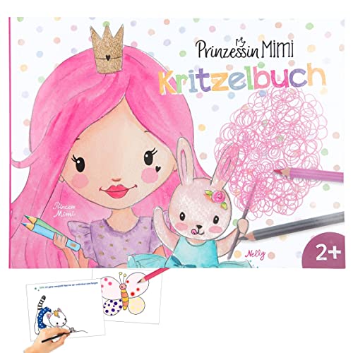 Depesche 12012 Princess Mimi - Kritzel-Malbuch mit 48 Seiten zum Gestalten und Ergänzen vieler Prinzessinnen- und Pony-Motive, Mal-Heft mit vorgedruckten Bildern, kleinen Texten und Mal-Aufgaben von Depesche