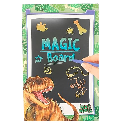 Depesche 12157 Dino World - Magic Board, LCD-Tafel und Zeichenstift enthalten, zum malen und skizzieren von Depesche