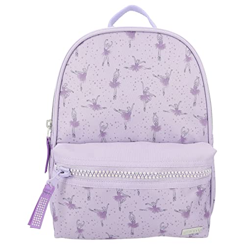 Depesche 12250 TOPModel Rucksack für Kinder in Lila, mit Ballet-Muster und Glitzer-Reißverschluss, Tasche mit verstellbaren Trägern, Mehrfarbig von Depesche