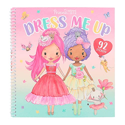 Depesche 12462 Princess Mimi Dress me up - Stickerbuch mit 24 Seiten zum Designen schicker Prinzessinnen-Outfits und 10 Stickerbogen mit vielen königlichen Aufklebern von Depesche