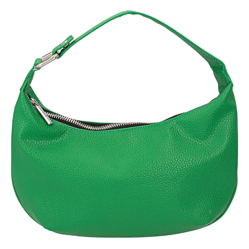 Depesche 12621 TOPModel City Girls - Kleine Handtasche in Grün, Täschchen in Leder-Optik mit kurzem Tragegriff von Depesche